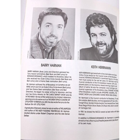 Vintage Romance Romance Vocal Selections Songbook Musical Harman Bakula 1988 - Picture 6 of 9